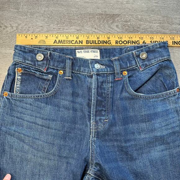 We the Free People Slim Shade Selvedge Jeans 26 - Picture 14 of 16